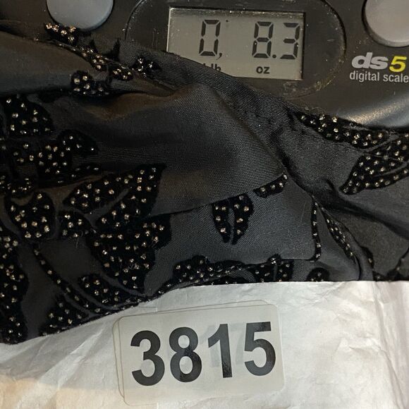 Beaded Embroidery Satin Velvet Evening Jacket XL Formal Party Dark Elegance Y2K - Picture 9 of 9